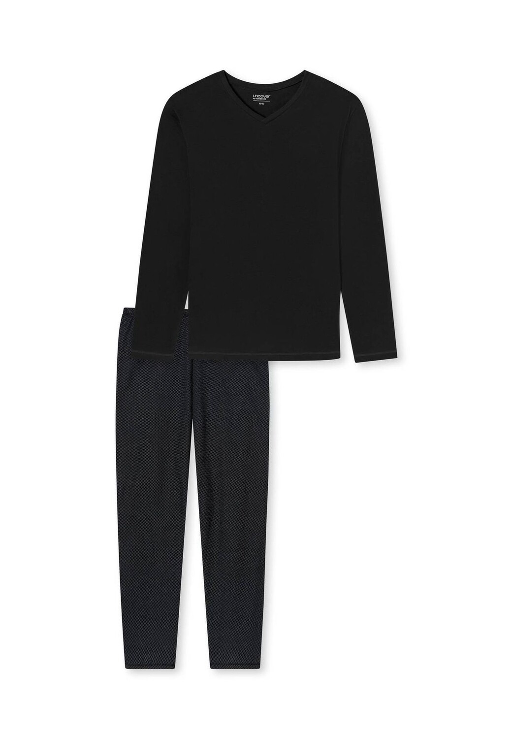 Мужская пижама-двойка Комплект - длинный, V-образный вырез, с рисунком uncover by SCHIESSER, черный
Мужская пижама-двойка Комплект - длинный, V-образный вырез, с рисунком uncover by SCHIESSER, черный