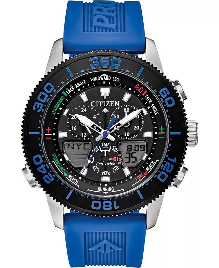 Мужские часы Eco-Drive Promaster Sailhawk с аналогово-цифровым синим полиуретановым ремешком, 44 мм Citizen
Мужские часы Eco-Drive Promaster Sailhawk с аналогово-цифровым синим полиуретановым ремешком, 44 мм Citizen