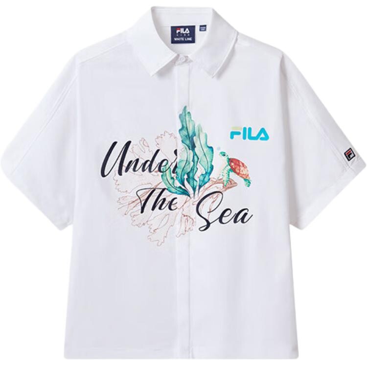 Детская рубашка Fila Kids, белый 
Детская рубашка Fila Kids, белый