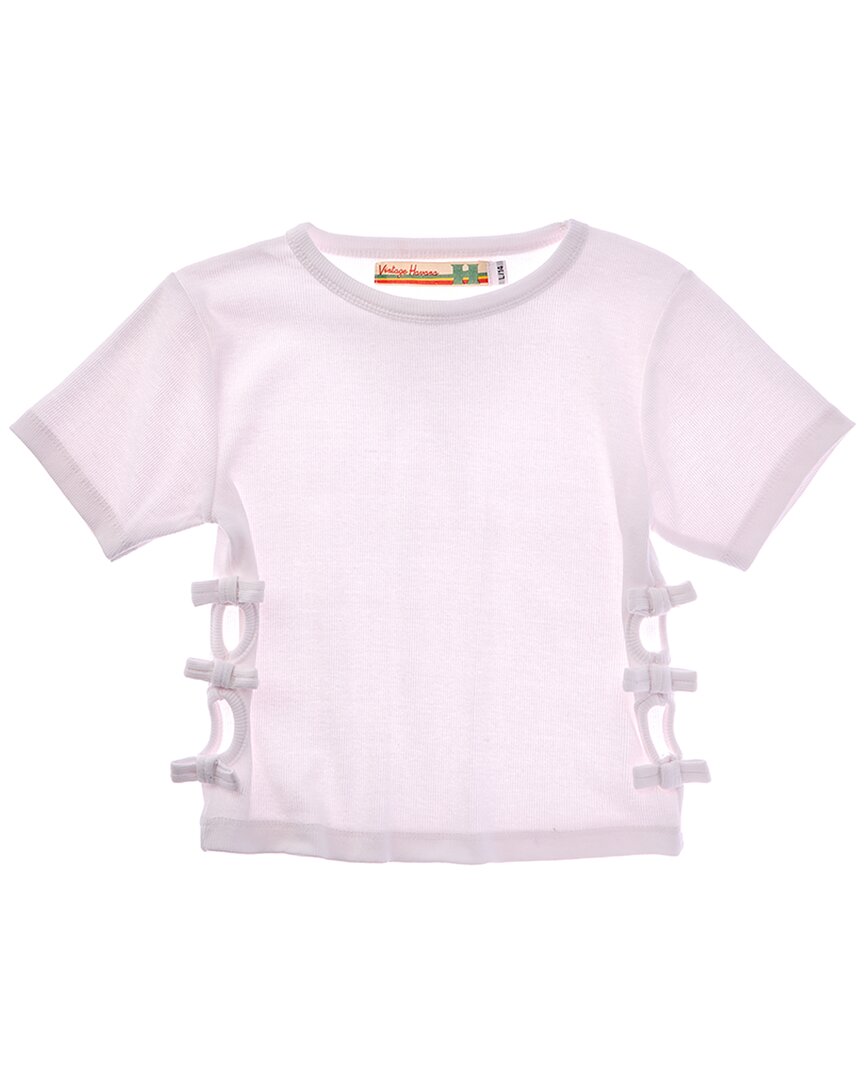 Винтажная футболка с рубчиком и бантом Гавана Vintage Havana, белый
Винтажная футболка с рубчиком и бантом Гавана Vintage Havana, белый