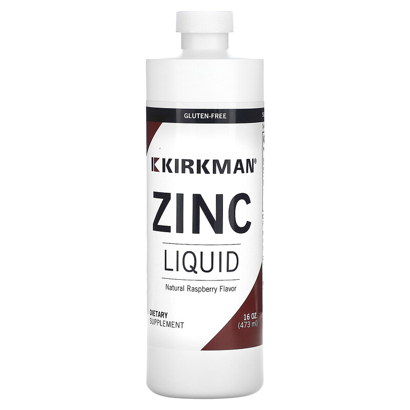 Kirkman Labs, Zinc Liquid, натуральная малина, 20 мг, 473 мл (16 унций) 
Kirkman Labs, Zinc Liquid, натуральная малина, 20 мг, 473 мл (16 унций)