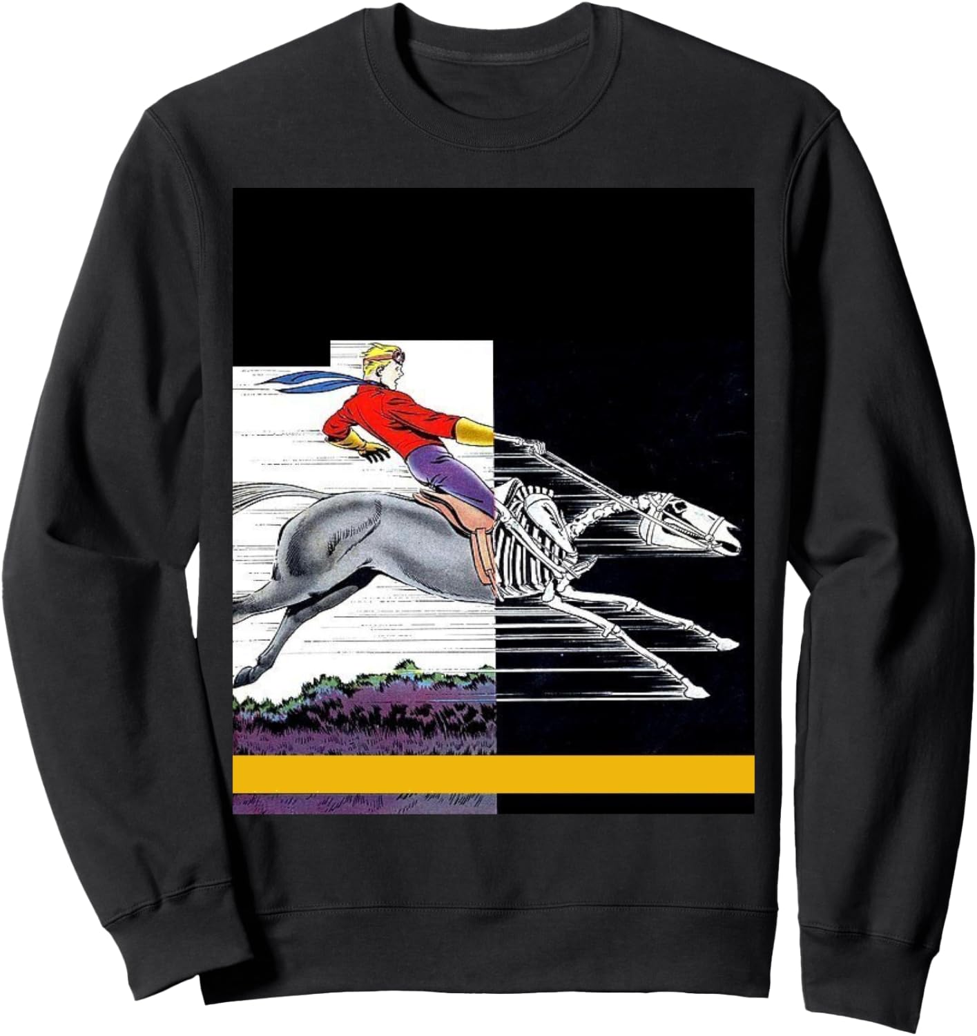 Забавная толстовка с изображением ковбоя-призрака и призрачной лошади-скелета, черная Cartoon Cowboy Ghost Rider Funny Gifts
Забавная толстовка с изображением ковбоя-призрака и призрачной лошади-скелета, черная Cartoon Cowboy Ghost Rider Funny Gifts