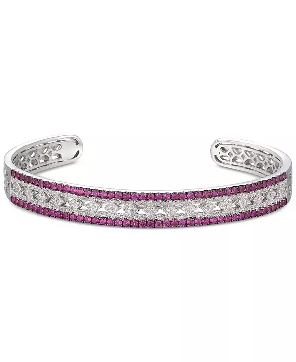 Браслет с сапфирами (1-3/4 карата) и бриллиантами (1/10 карата) из стерлингового серебра (также доступен с рубинами и изумрудами) Macy'S, ruby
Браслет с сапфирами (1-3/4 карата) и бриллиантами (1/10 карата) из стерлингового серебра (также доступен с рубинами и изумрудами) Macy'S, ruby