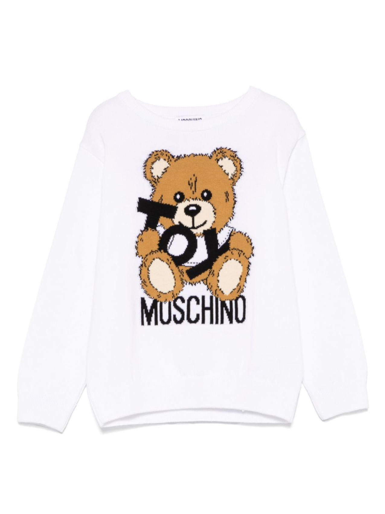 Moschino Kids свитер с узором Teddy Bear, белый
Moschino Kids свитер с узором Teddy Bear, белый