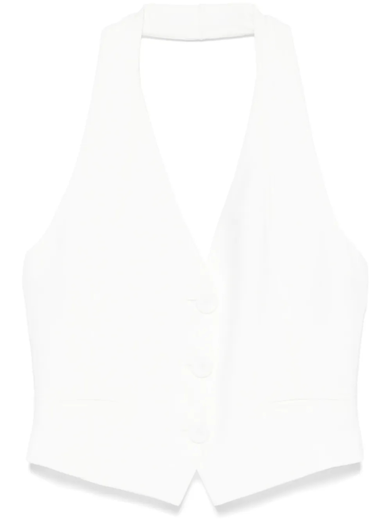 Patrizia Pepe жилет с вырезом халтер, белый
Patrizia Pepe жилет с вырезом халтер, белый