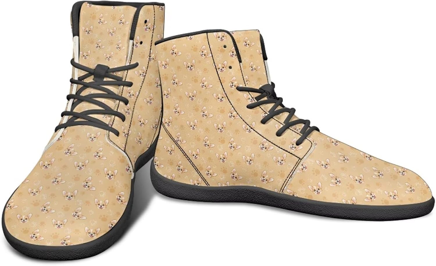 Высокие кроссовки с животным дизайном, обувь с нулевым перепадом, широкие туфли для мужчин - кроссовки с резиновой подошвой Watdotory, Puppy Paws Design
Высокие кроссовки с животным дизайном, обувь с нулевым перепадом, широкие туфли для мужчин - кроссовки с резиновой подошвой Watdotory, Puppy Paws Design