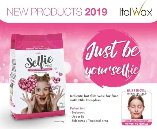 Нежный твердый воск в гранулах для бесполосной депиляции лица с комплексом масел 500 грамм ItalWax Selfie Wax -
Нежный твердый воск в гранулах для бесполосной депиляции лица с комплексом масел 500 грамм ItalWax Selfie Wax -