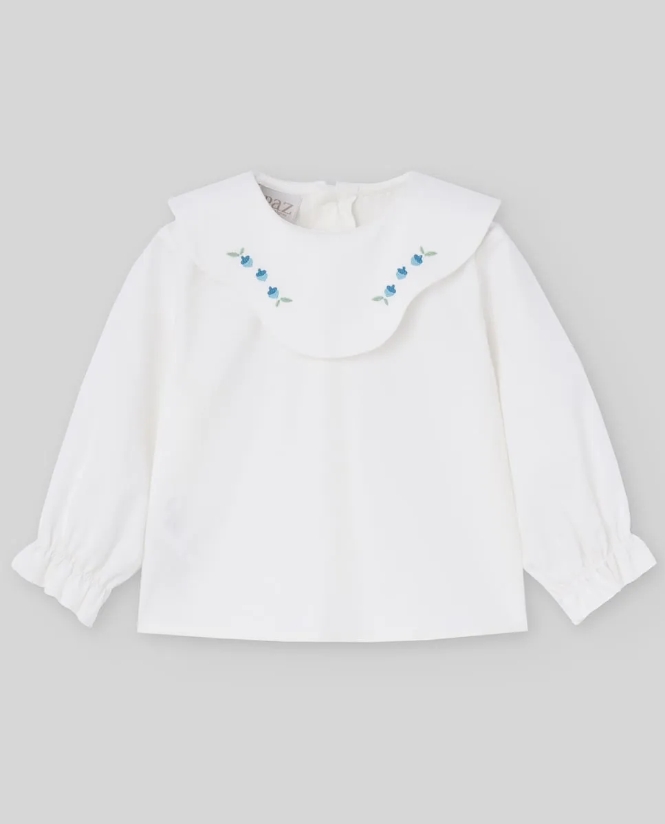 Детская блузка с вышивкой коллекции Кинта Paz Rodríguez, белый
Детская блузка с вышивкой коллекции Кинта Paz Rodríguez, белый