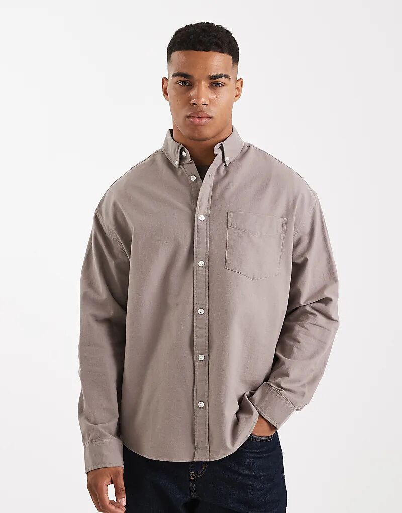 Рубашка оксфорд свободного кроя в стиле 90-х от ASOS DESIGN цвета «песок»
Рубашка оксфорд свободного кроя в стиле 90-х от ASOS DESIGN цвета «песок»