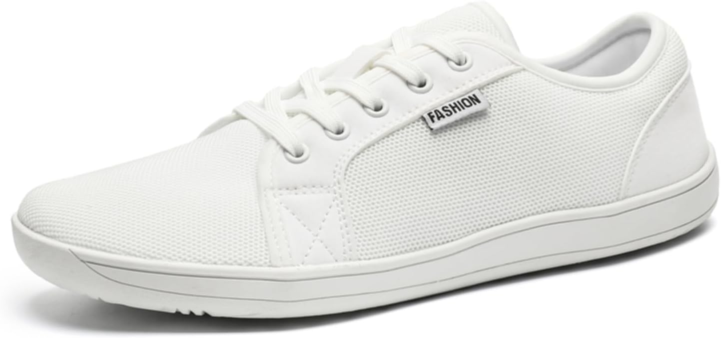 Унисекс минималистичные кроссовки с сеткой для бега, Подошва с нулевым падением, Удобные кроссовки с широкой колодкой, шнуровкой, для кросс-тренинга, легкие прогулочные повседневные обувь Xoekd, белый
Унисекс минималистичные кроссовки с сеткой для бега, Подошва с нулевым падением, Удобные кроссовки с широкой колодкой, шнуровкой, для кросс-тренинга, легкие прогулочные повседневные обувь Xoekd, белый