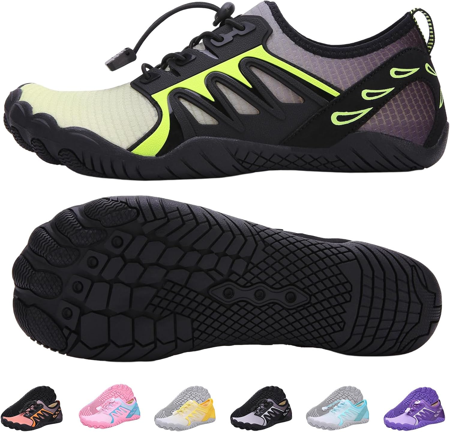 Кроссовки для походов с широким носком для мужчин и женщин, противоскользящие водные кроссовки, обувь для бега, пляжа, плавания и бассейна Kiyenus, желтый
Кроссовки для походов с широким носком для мужчин и женщин, противоскользящие водные кроссовки, обувь для бега, пляжа, плавания и бассейна Kiyenus, желтый