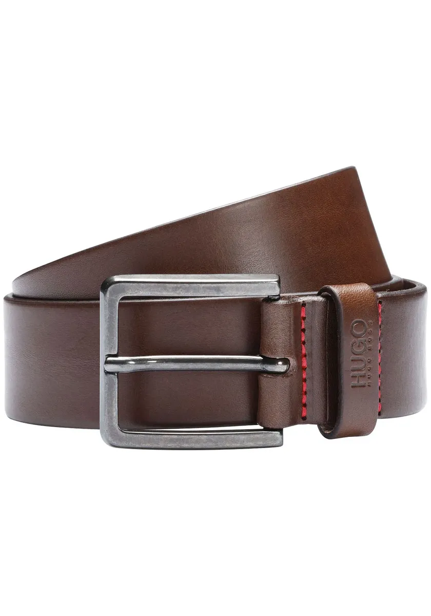Кожаный ремень HUGO "Gionio" из итальянской кожи с тиснением логотипа на петле, коричневый
Кожаный ремень HUGO "Gionio" из итальянской кожи с тиснением логотипа на петле, коричневый