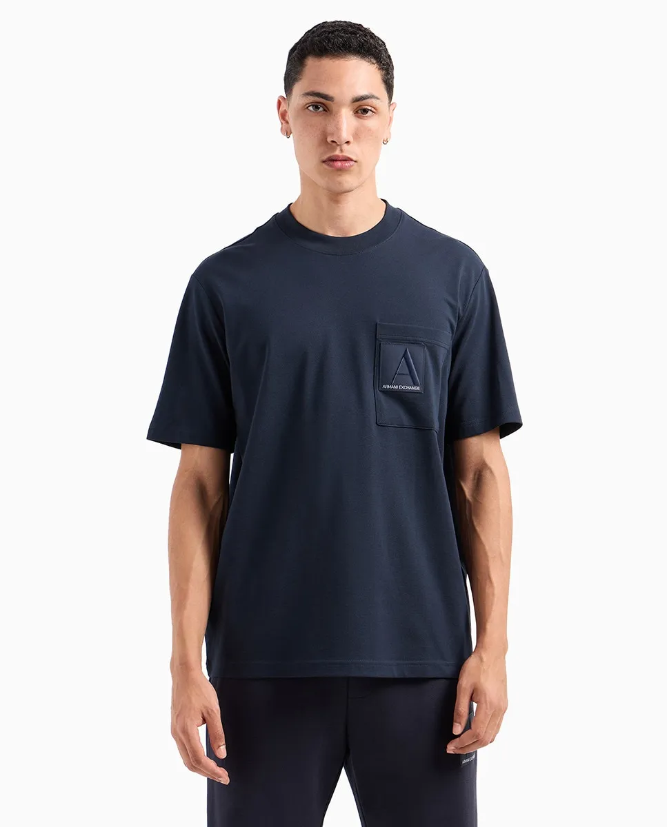 Футболка мужская из органического хлопка с нашивкой-логотипом A LINE Capsule Armani Exchange, тёмно-синий
Футболка мужская из органического хлопка с нашивкой-логотипом A LINE Capsule Armani Exchange, тёмно-синий