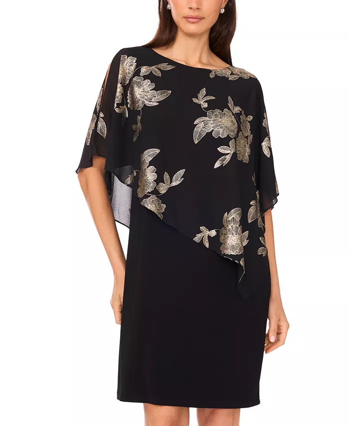 Платье миди с круглым вырезом и миниатюрной накидкой MSK
Платье миди с круглым вырезом и миниатюрной накидкой MSK