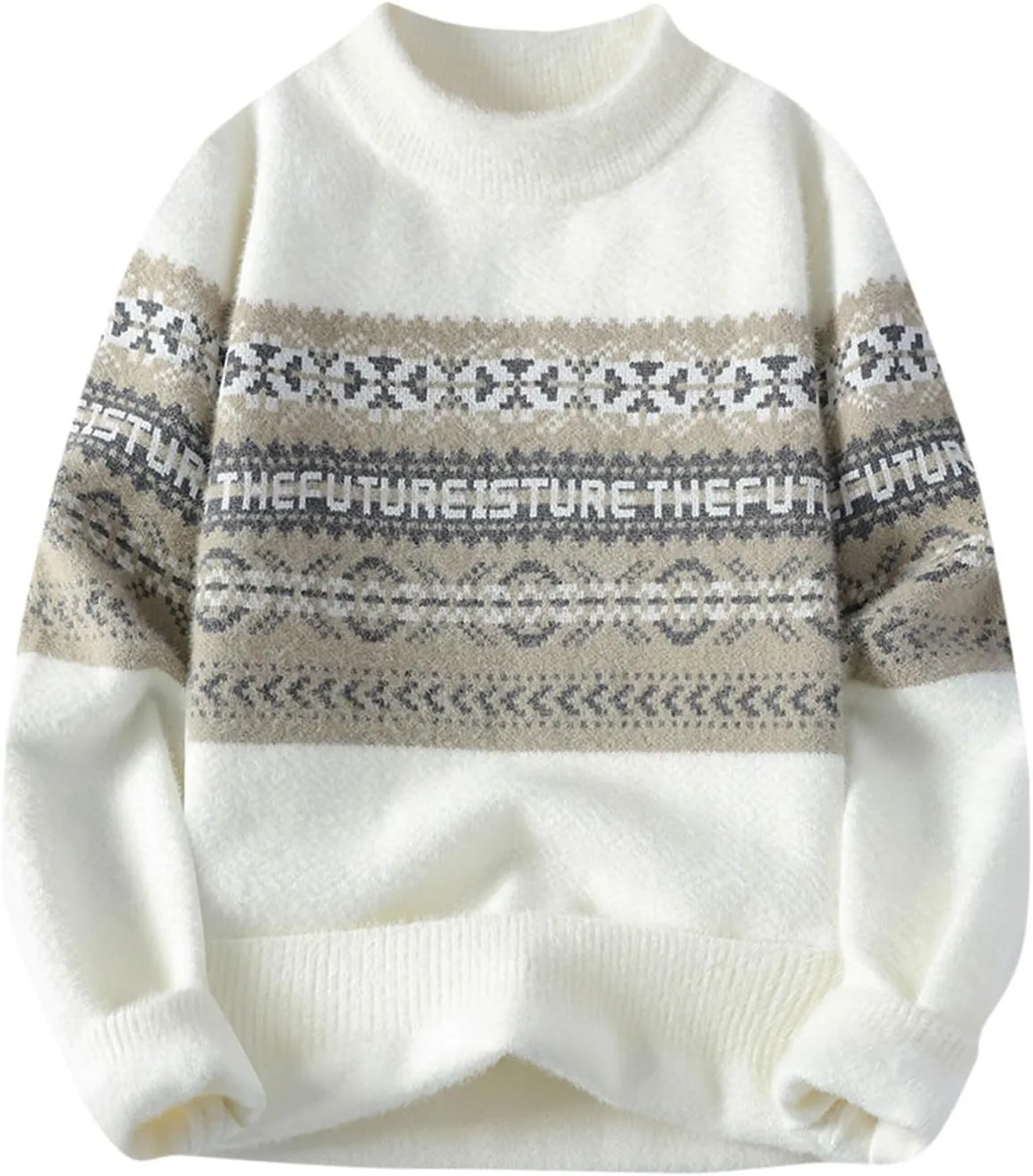 Мужской свитер с этническим принтом QUNPIU
Мужской свитер с этническим принтом QUNPIU