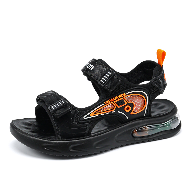 Детские сандалии с низким верхом, противоскользящие, износостойкие, дышащие, легкие, амортизирующие Izumi Chiryū, черный/оранжевый
Детские сандалии с низким верхом, противоскользящие, износостойкие, дышащие, легкие, амортизирующие Izumi Chiryū, черный/оранжевый