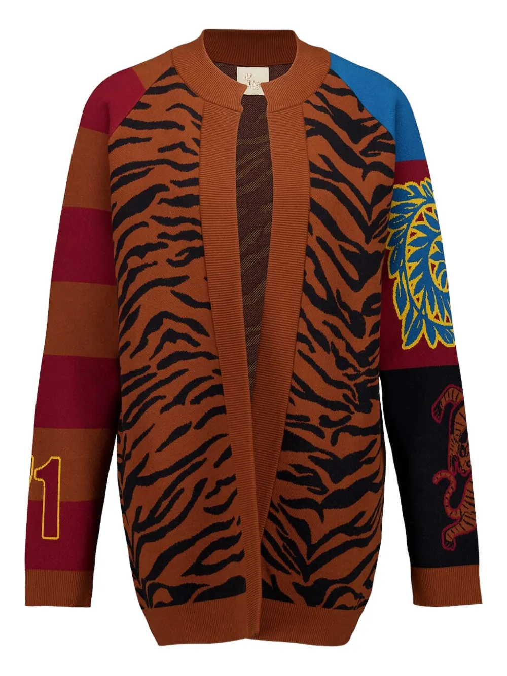 Жаккардовый кардиган оверсайз PAULA, коричневый
Жаккардовый кардиган оверсайз PAULA, коричневый