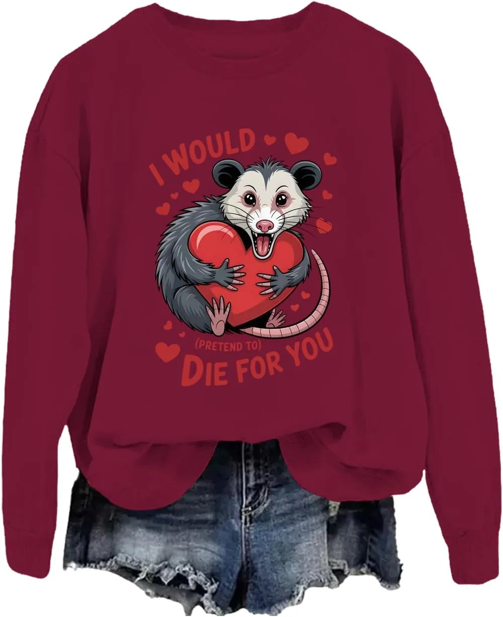 Свитшот Valentine's Day Opossum I Would Pretend To Die For You JWVEL
Свитшот Valentine's Day Opossum I Would Pretend To Die For You JWVEL