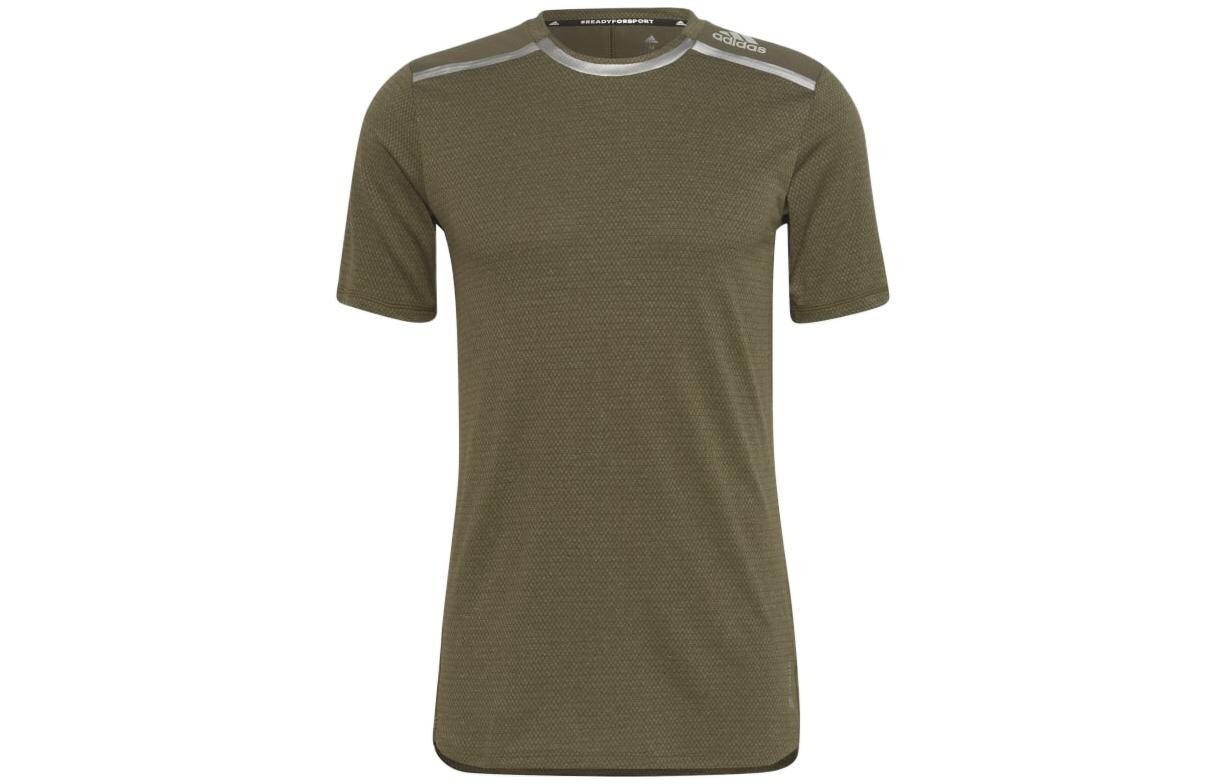 Футболка мужская оливково-зеленая Adidas, оливково-зеленый 
Футболка мужская оливково-зеленая Adidas, оливково-зеленый