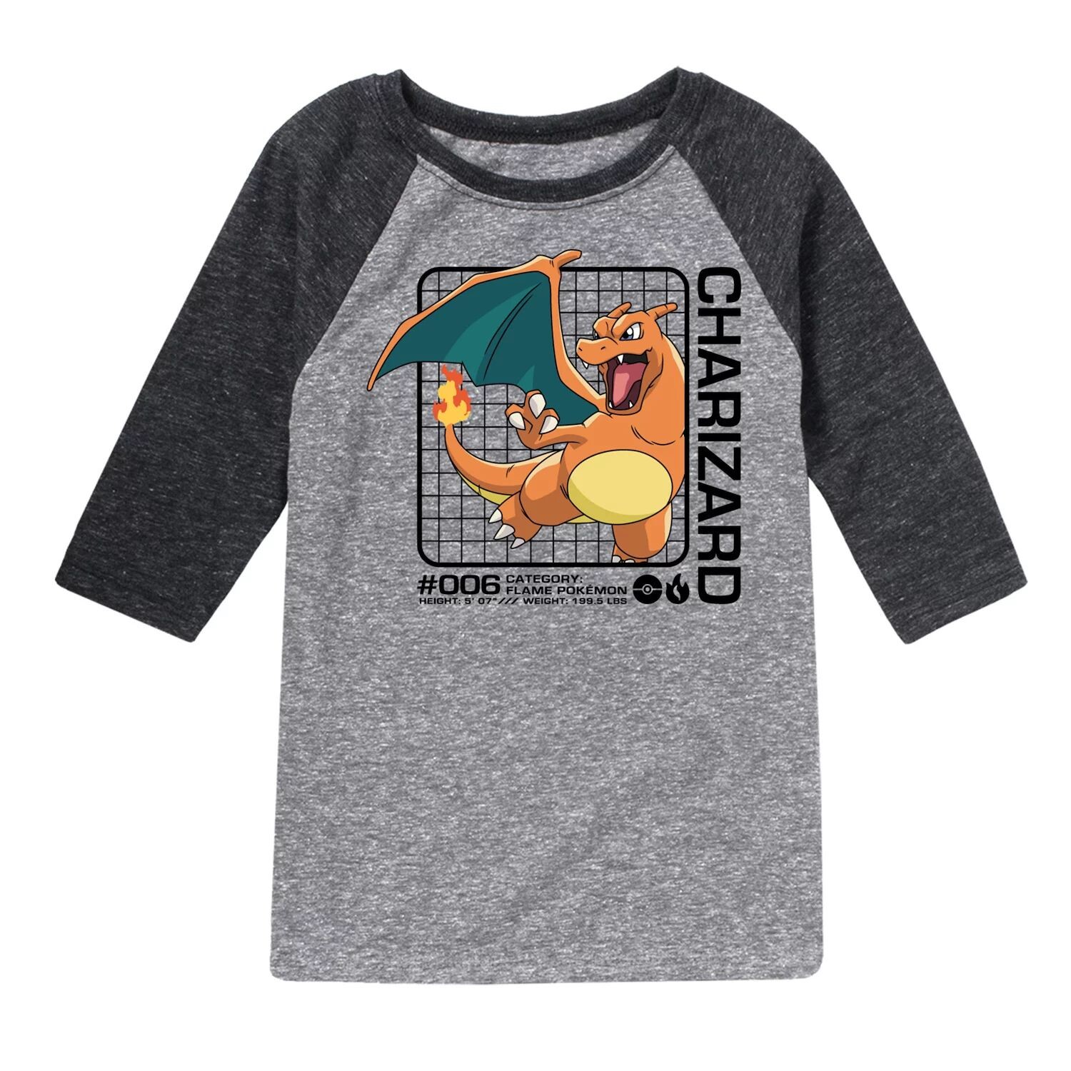 Футболка реглан для мальчиков 8–20 лет с Pokemon Charizard Stats Licensed Character
Футболка реглан для мальчиков 8–20 лет с Pokemon Charizard Stats Licensed Character