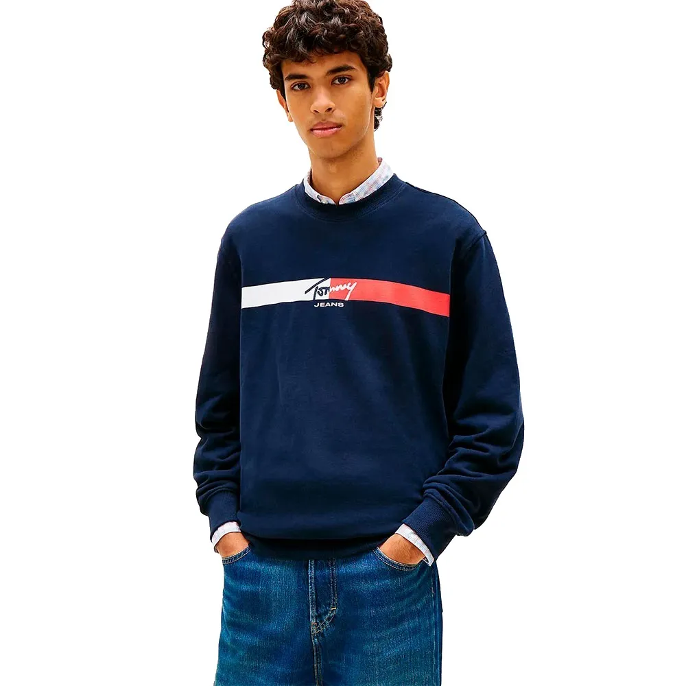 Толстовка Tommy Jeans Sign Stripe, синий
Толстовка Tommy Jeans Sign Stripe, синий