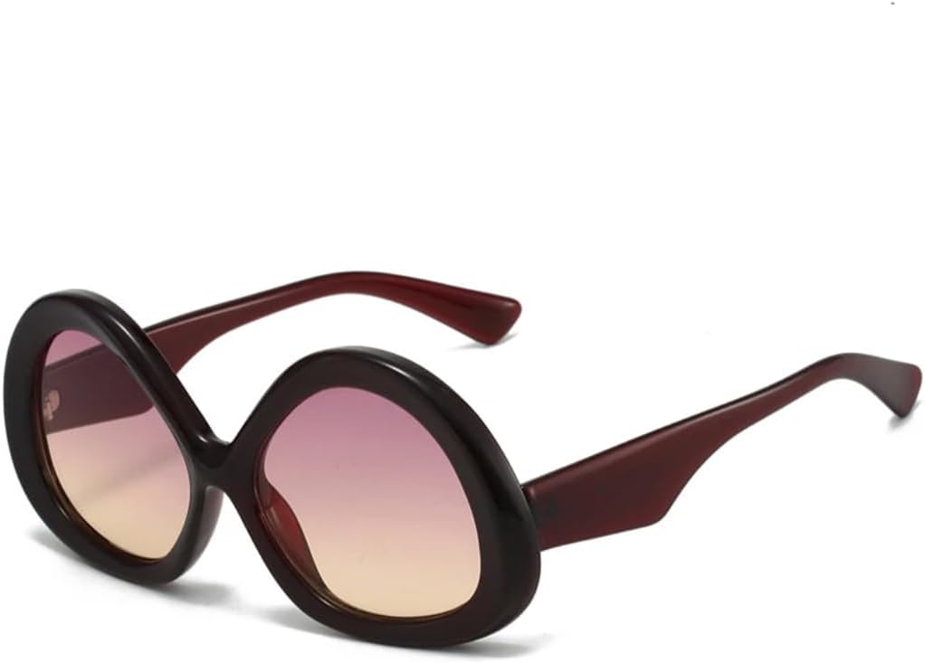 Солнцезащитные очки для мужчин и женщин - защита UV400 - овальные градиентные линзы в стиле панк для занятий спортом на открытом воздухе и вождения DSVIGF, Brown Purple Pink
Солнцезащитные очки для мужчин и женщин - защита UV400 - овальные градиентные линзы в стиле панк для занятий спортом на открытом воздухе и вождения DSVIGF, Brown Purple Pink