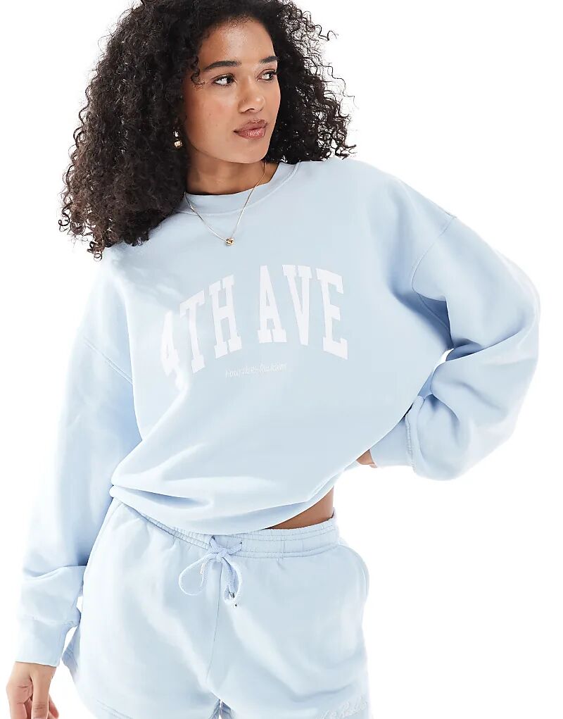 Толстовка с логотипом 4th & Reckless Avenue нежно-голубого цвета
Толстовка с логотипом 4th & Reckless Avenue нежно-голубого цвета