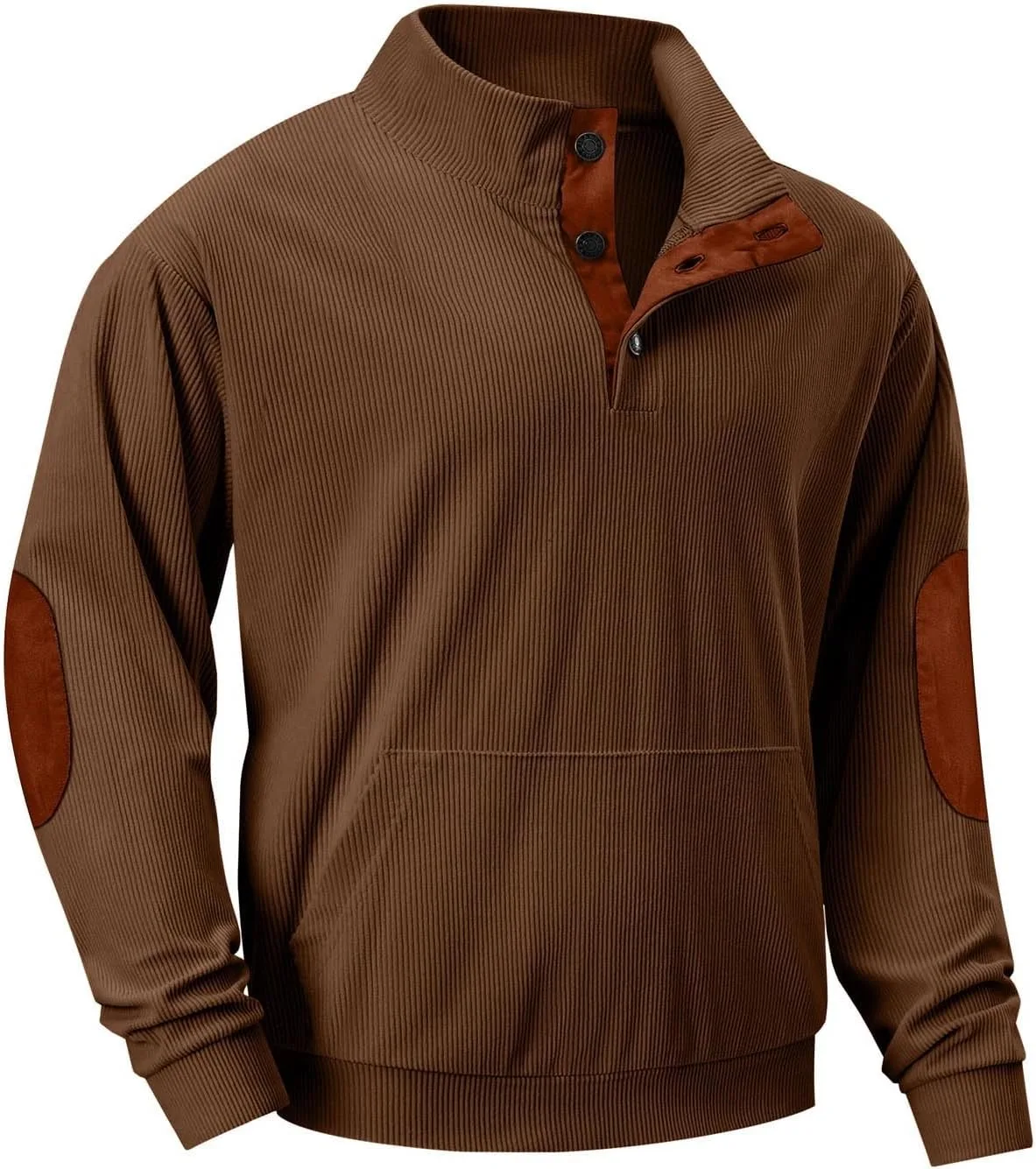 Толстовка с капюшоном и стойкой, с налокотниками, из вельвета
Толстовка с капюшоном и стойкой, с налокотниками, из вельвета