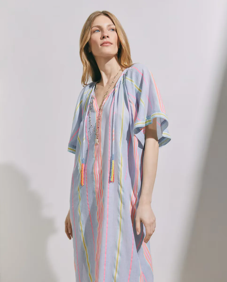 Женский кафтан с флуоресцентным полосатым принтом Stella Rittwagen, розовый
Женский кафтан с флуоресцентным полосатым принтом Stella Rittwagen, розовый