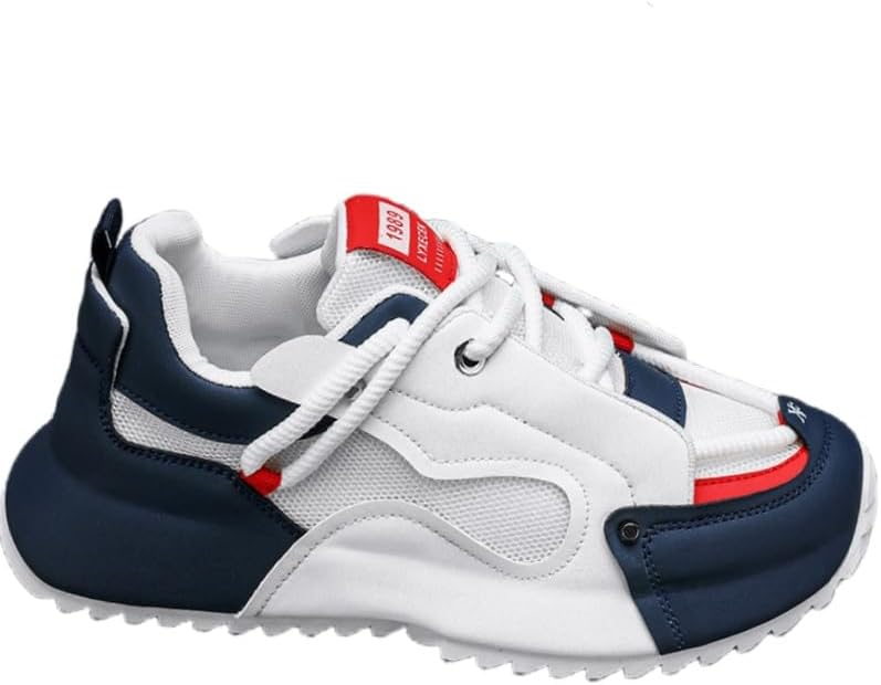 Мужские модные кроссовки FmShi большого размера с массивной подошвой на шнуровке, дышащие для бега, баскетбола и занятий в спортзале, белый/синий
Мужские модные кроссовки FmShi большого размера с массивной подошвой на шнуровке, дышащие для бега, баскетбола и занятий в спортзале, белый/синий