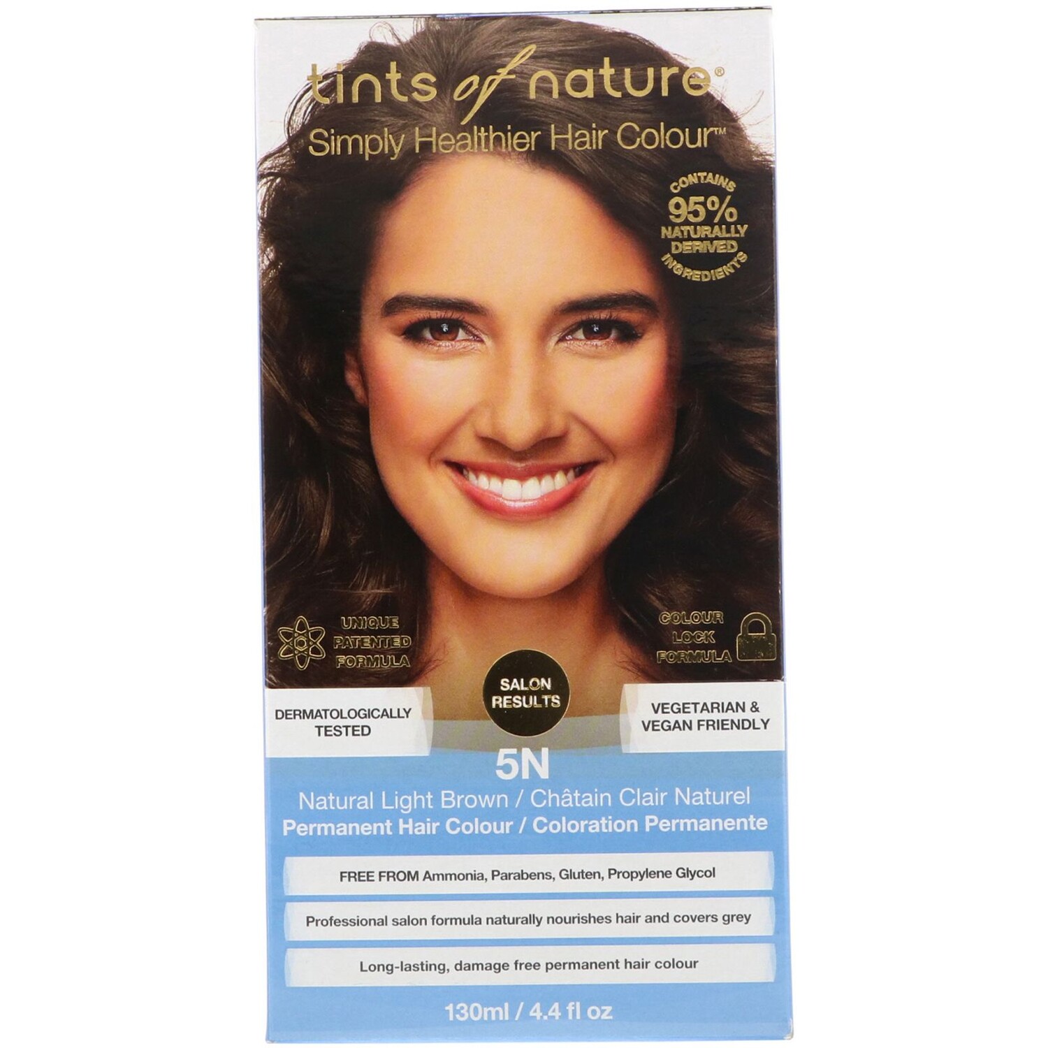 Tints of Nature Устойчивая краска натуральный светло-коричневый цвет 5N 4.4 жидких унций (130 мл)
Tints of Nature Устойчивая краска натуральный светло-коричневый цвет 5N 4.4 жидких унций (130 мл)