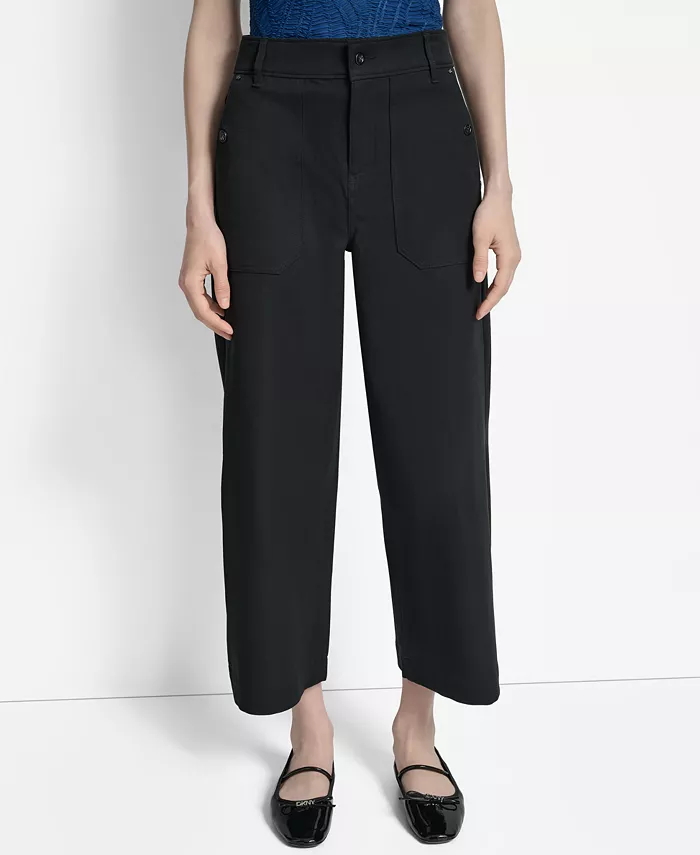 Женские брюки Crew с высокой талией и широкими штанинами DKNY, черный
Женские брюки Crew с высокой талией и широкими штанинами DKNY, черный