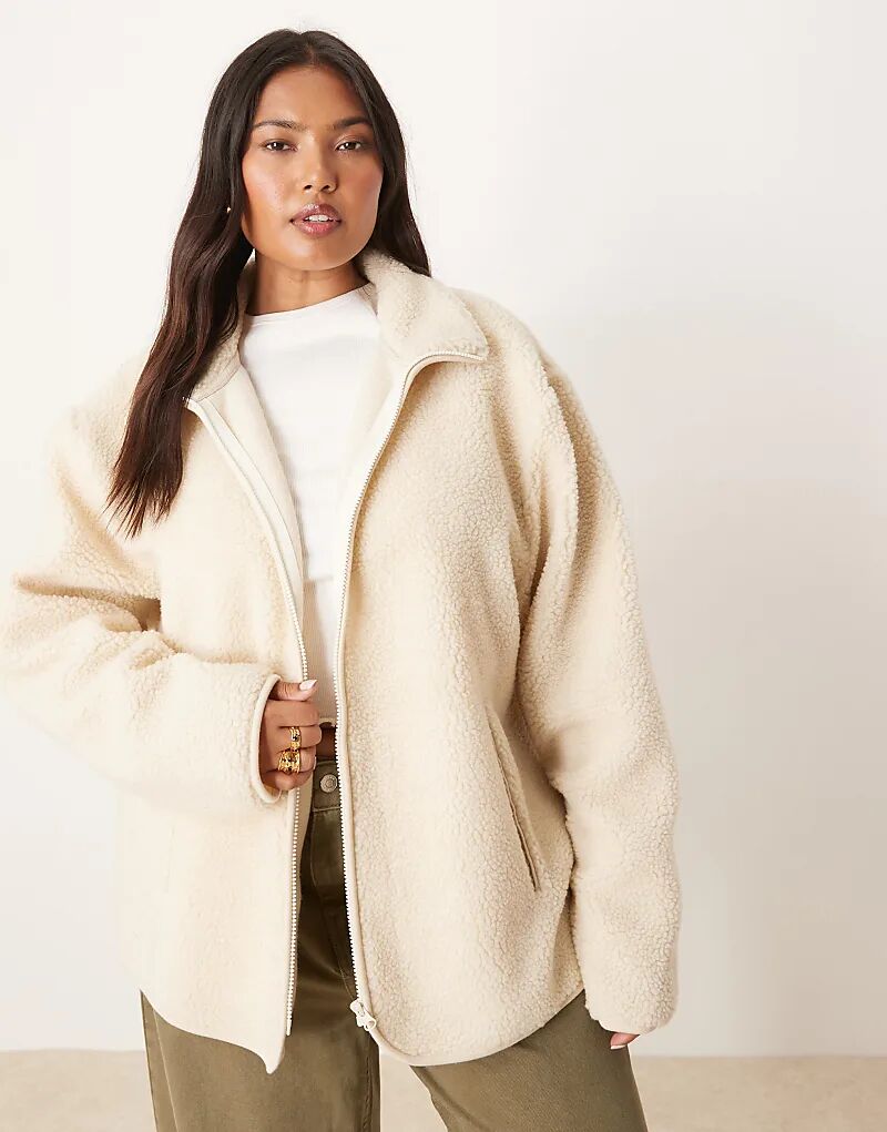 Флисовая кофта-трансформер ASOS DESIGN Curve с застежкой-молнией кремового цвета
Флисовая кофта-трансформер ASOS DESIGN Curve с застежкой-молнией кремового цвета