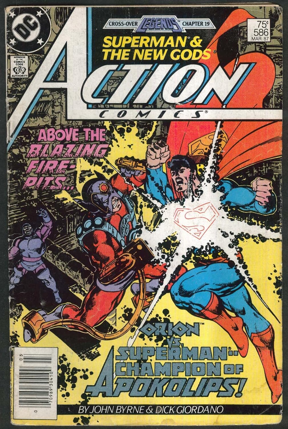 Action Comics Number 586 (Orion VS Superman Champions of Apokolips) (DC Comics)
Action Comics Number 586 (Orion VS Superman Champions of Apokolips) (DC Comics)
