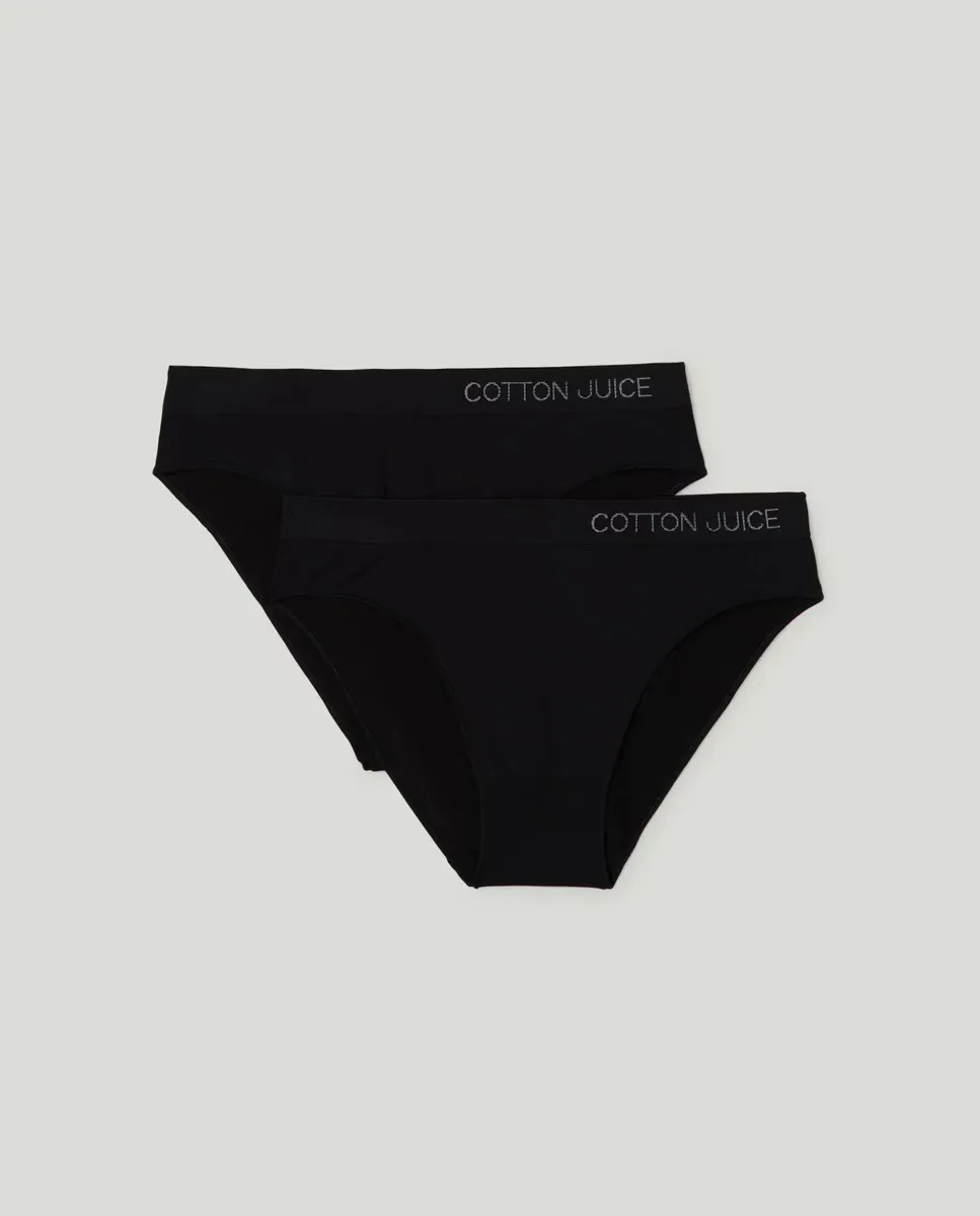 2 упаковки бесшовных женских трусиков Cotton Juice, черный
2 упаковки бесшовных женских трусиков Cotton Juice, черный