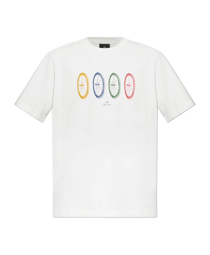 Хлопковая футболка с принтом Ps By Paul Smith, белый
Хлопковая футболка с принтом Ps By Paul Smith, белый