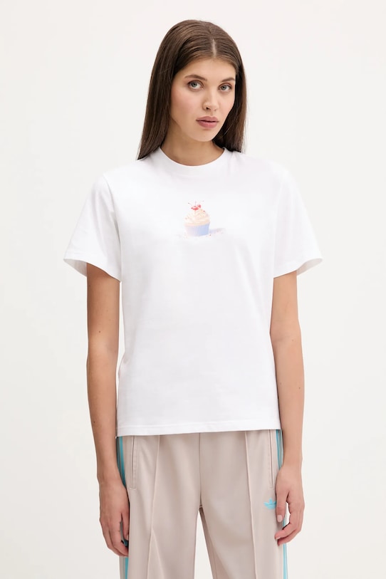 Хлопковая футболка Coquette Adidas, белый
Хлопковая футболка Coquette Adidas, белый