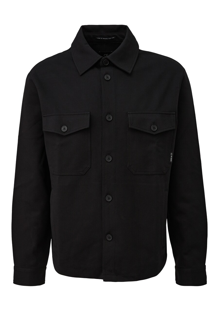 Рубашка на пуговицах классического кроя QS, черный
Рубашка на пуговицах классического кроя QS, черный