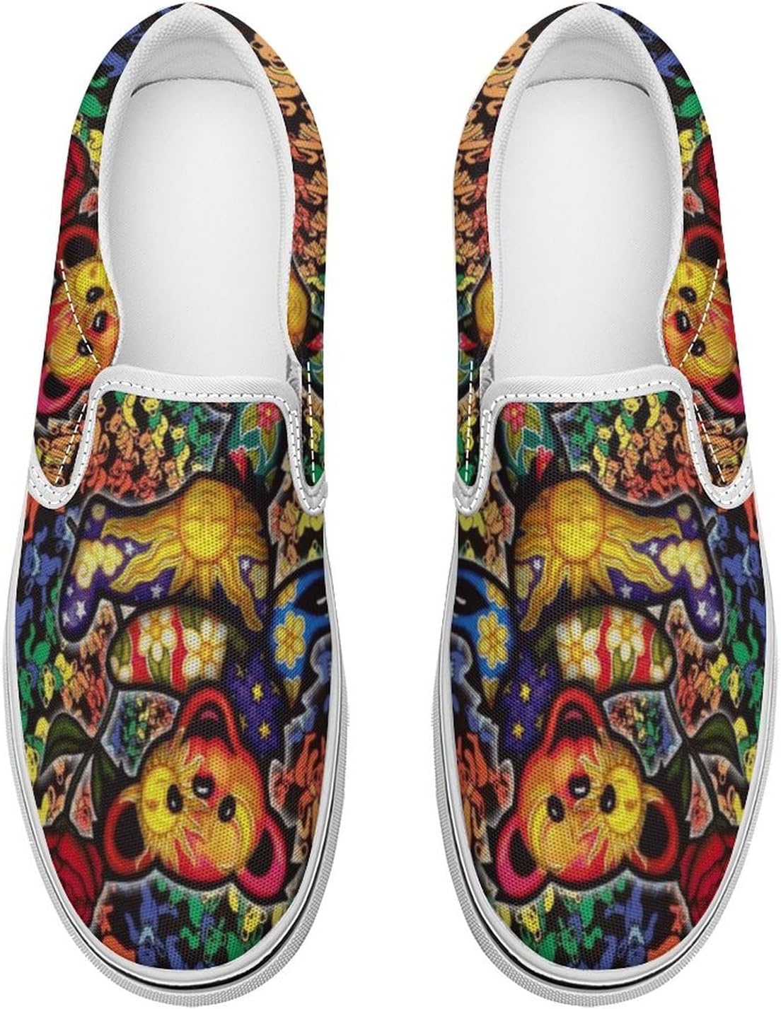 Мужские модные кроссовки Slip On, повседневные тканевые лоферы, дышащие туфли на плоской подошве с мягкой стелькой, хиппи с забавным принтом Generic, Colorful
Мужские модные кроссовки Slip On, повседневные тканевые лоферы, дышащие туфли на плоской подошве с мягкой стелькой, хиппи с забавным принтом Generic, Colorful