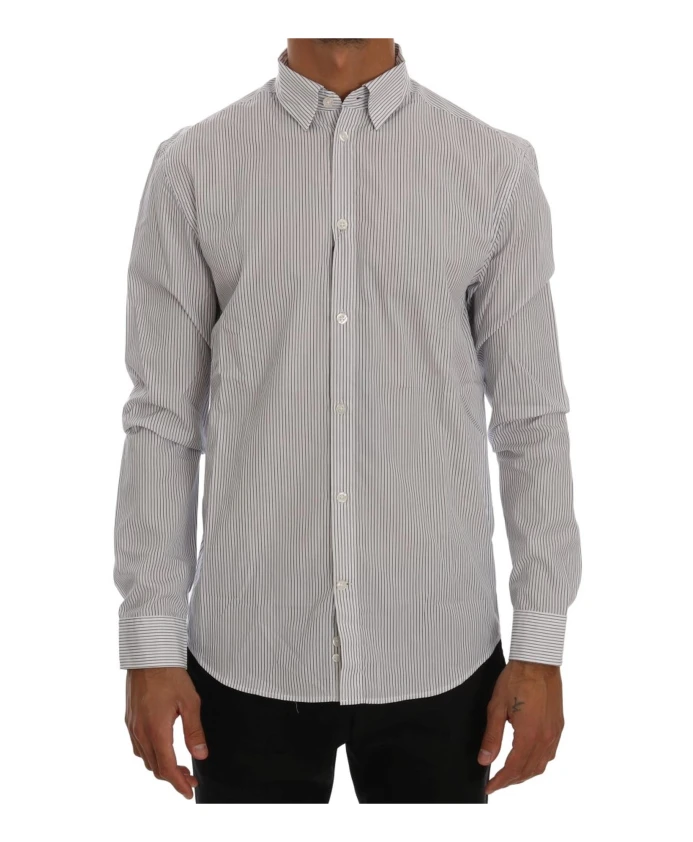 Повседневная хлопковая рубашка в белую полоску обычного кроя Frankie Morello, синий
Повседневная хлопковая рубашка в белую полоску обычного кроя Frankie Morello, синий