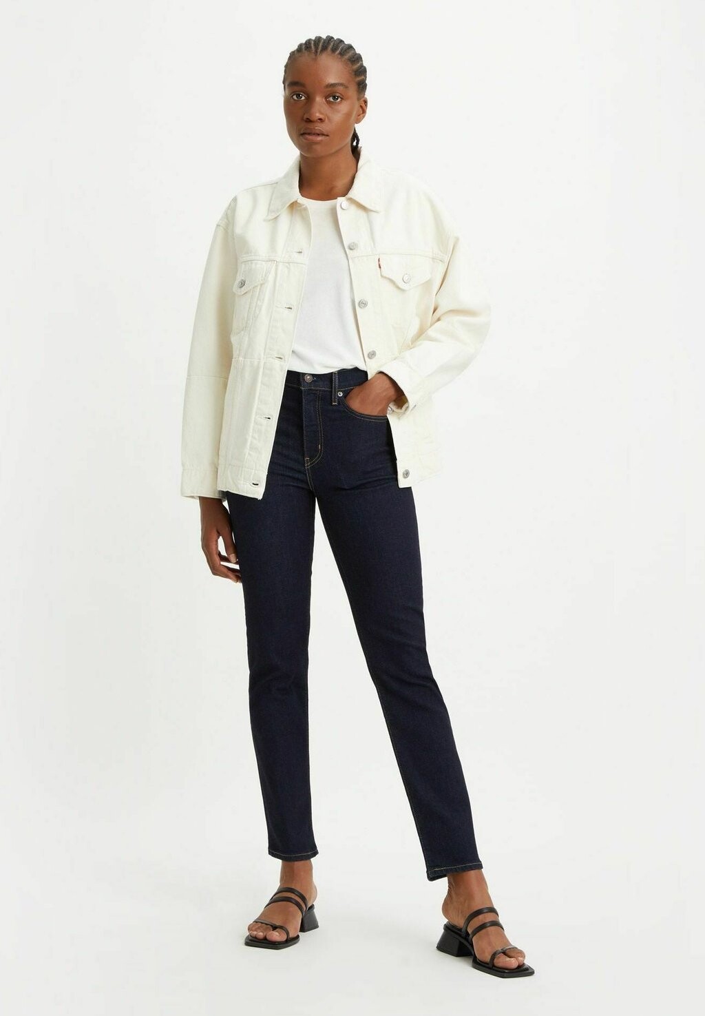 Джинсы облегающего кроя темно-синего цвета индиго Levi's
Джинсы облегающего кроя темно-синего цвета индиго Levi's