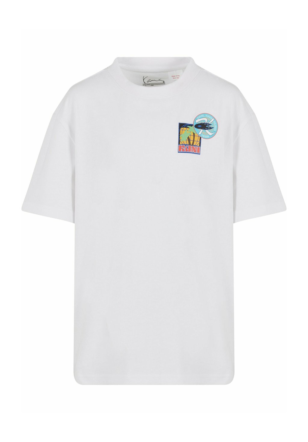 Футболка с принтом PATCHES JUNIOR Karl Kani, белый 
Футболка с принтом PATCHES JUNIOR Karl Kani, белый