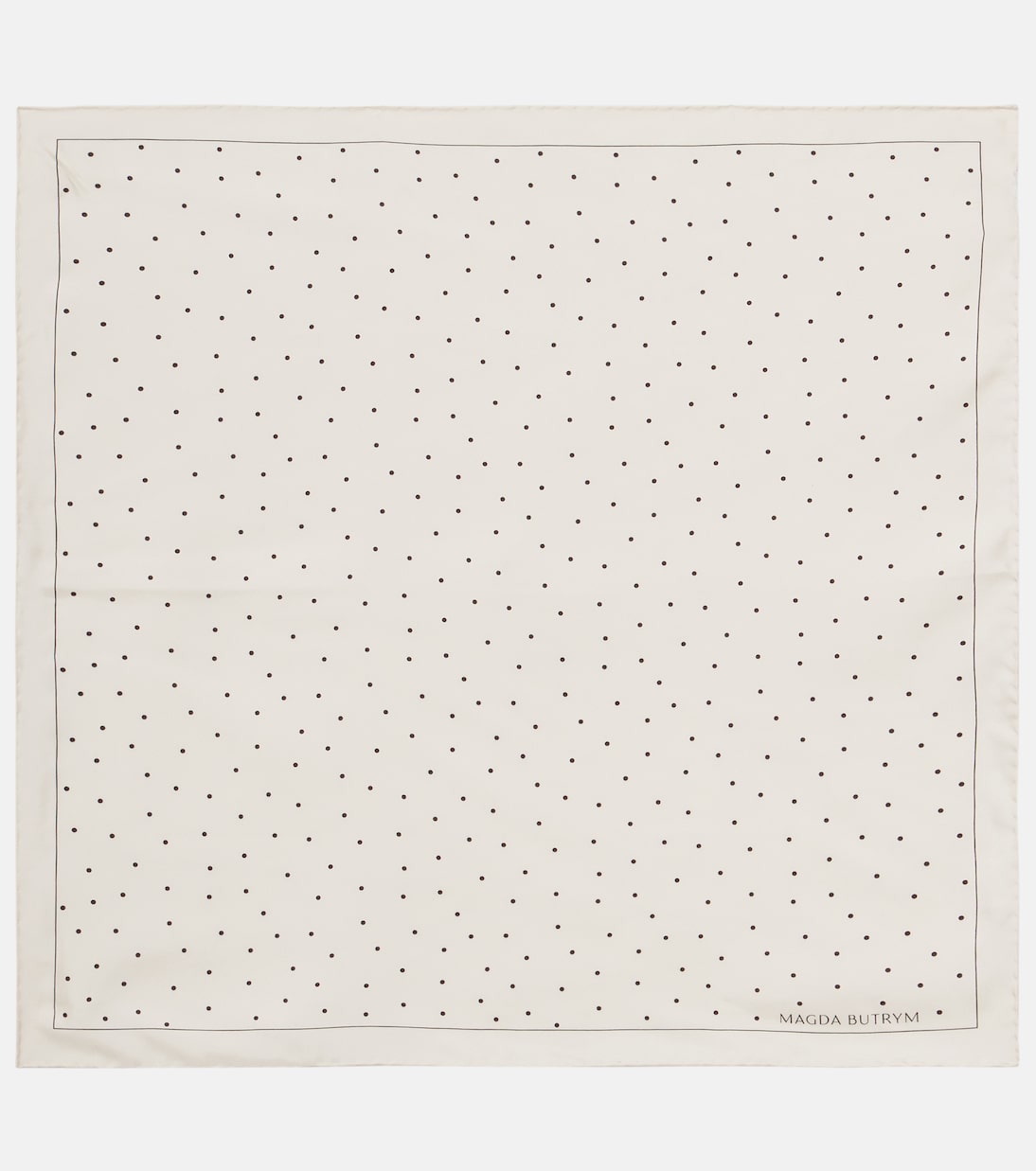 Шелковый шарф в горошек Magda Butrym, кремовый
Шелковый шарф в горошек Magda Butrym, кремовый