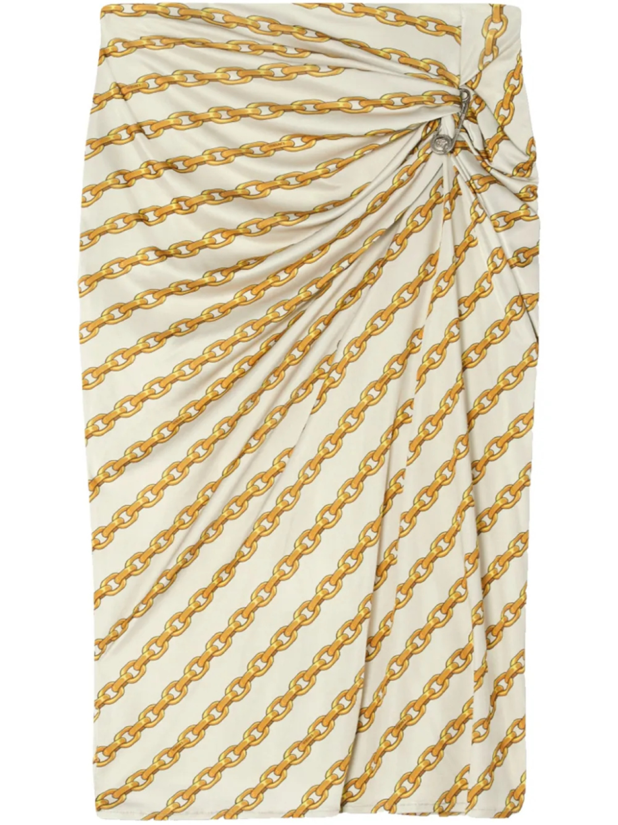 Драпированная юбка с брошью Versace, золотой
Драпированная юбка с брошью Versace, золотой