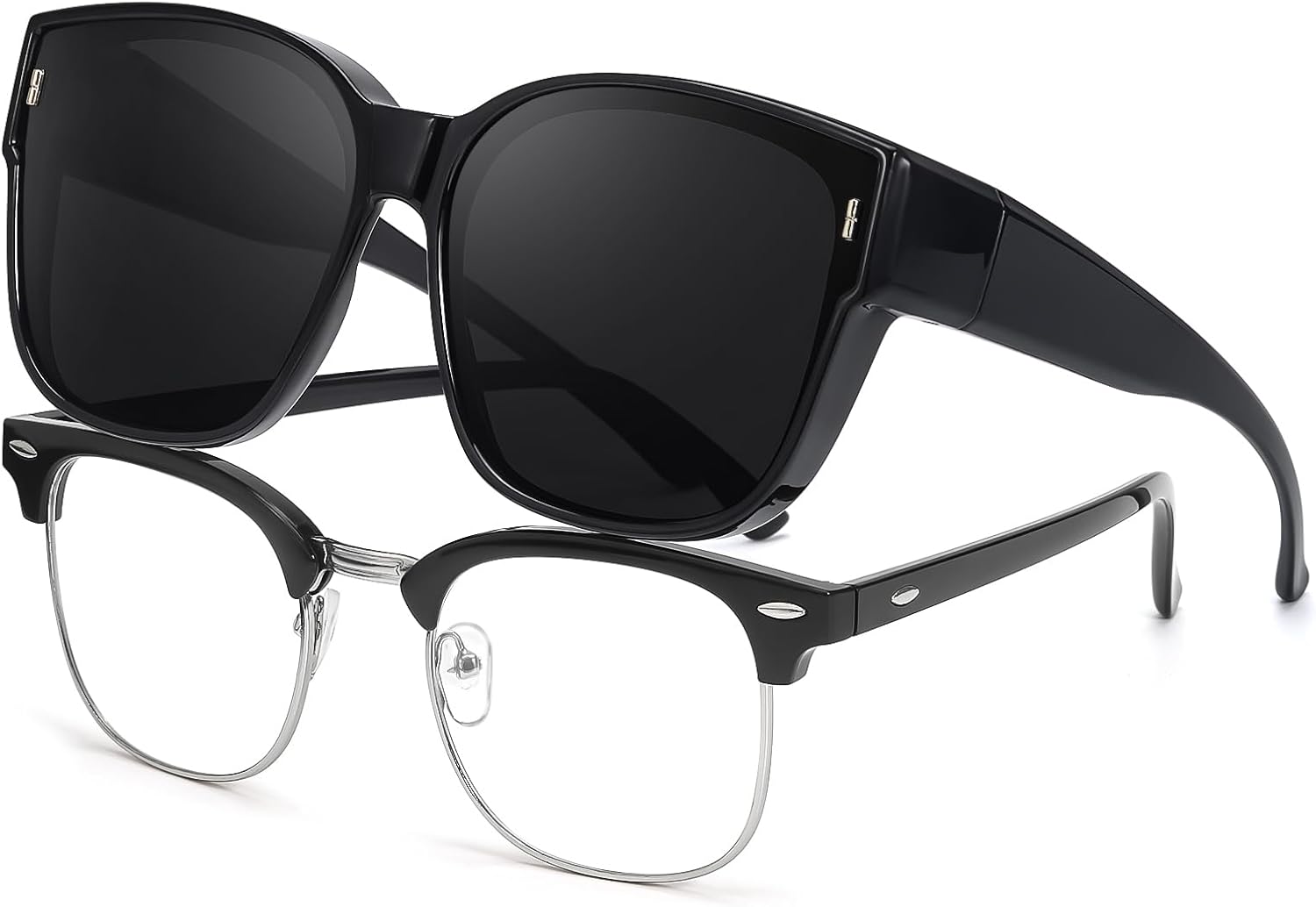 Женские поляризованные солнцезащитные очки TJUTR, модные, увеличенного размера, с защитой от УФ-излучения, надеваются поверх очков с диоптриями (TS3091), A3 Black/Grey
Женские поляризованные солнцезащитные очки TJUTR, модные, увеличенного размера, с защитой от УФ-излучения, надеваются поверх очков с диоптриями (TS3091), A3 Black/Grey