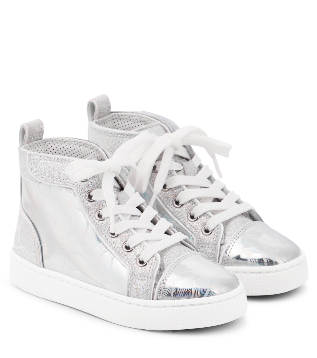 Высокие кожаные кроссовки Funnytopi Christian Louboutin, белый
Высокие кожаные кроссовки Funnytopi Christian Louboutin, белый