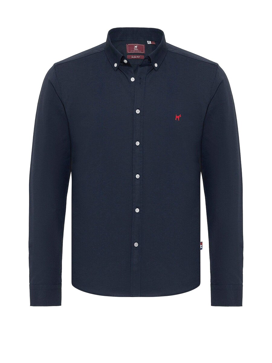 Рубашка Slim Fit на пуговицах Williot Thiago, темно-синий 
Рубашка Slim Fit на пуговицах Williot Thiago, темно-синий
