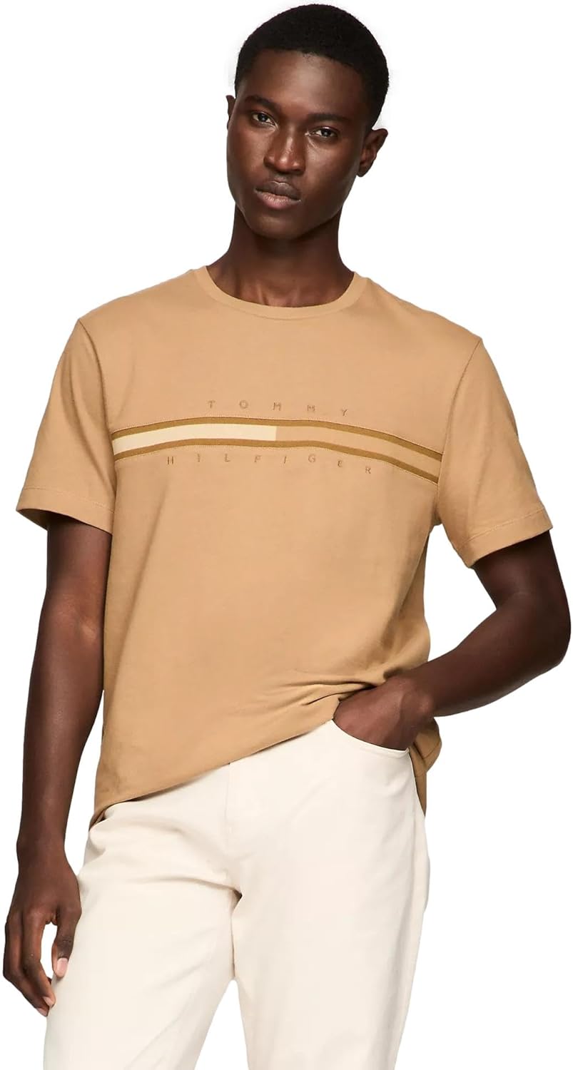 Мужская футболка Tommy Hilfiger Regular Fit с вышитым флагом и круглым вырезом, коллекция 2024 года, размер L, белая, Tonal Flag Pinecone Tan.
Мужская футболка Tommy Hilfiger Regular Fit с вышитым флагом и круглым вырезом, коллекция 2024 года, размер L, белая, Tonal Flag Pinecone Tan.