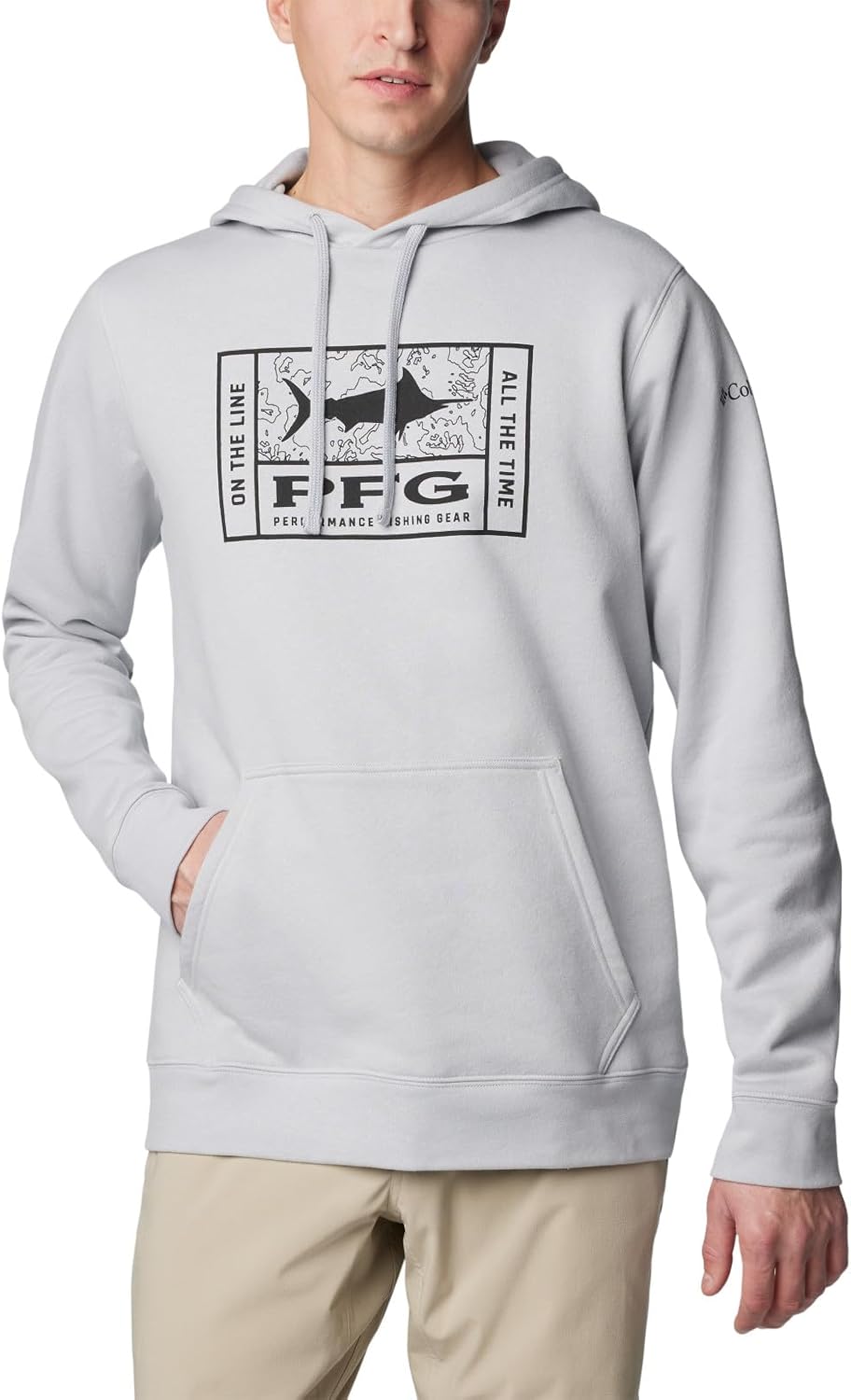 Columbia мужская PFG Seasonal Graphic худи, Cool Grey/Line Time Marlin
Columbia мужская PFG Seasonal Graphic худи, Cool Grey/Line Time Marlin