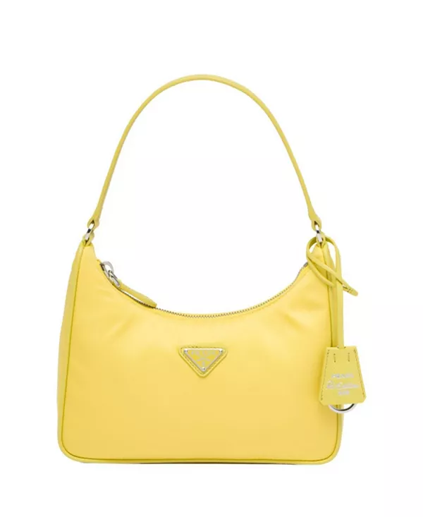 Переиздание 2005 года, мини-сумка из нейлона и сафьяновой кожи. Prada, желтый
Переиздание 2005 года, мини-сумка из нейлона и сафьяновой кожи. Prada, желтый